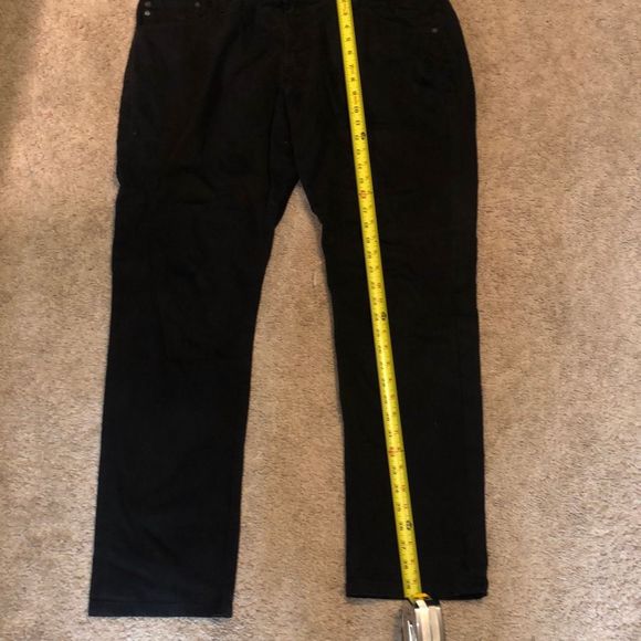 AG Everett SUD SUEDED SLIM STRAIGHT LEG Shadow Black Pants, Sz 38 x 36, MP $198 - Picture 12 of 13